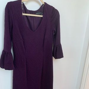 Connected Apparel Purple Dress, Size 6